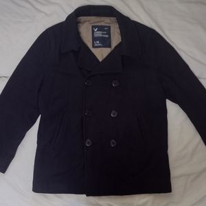 VTG Vintage Y2K American Eagle Large Wool peacoat nautical mod